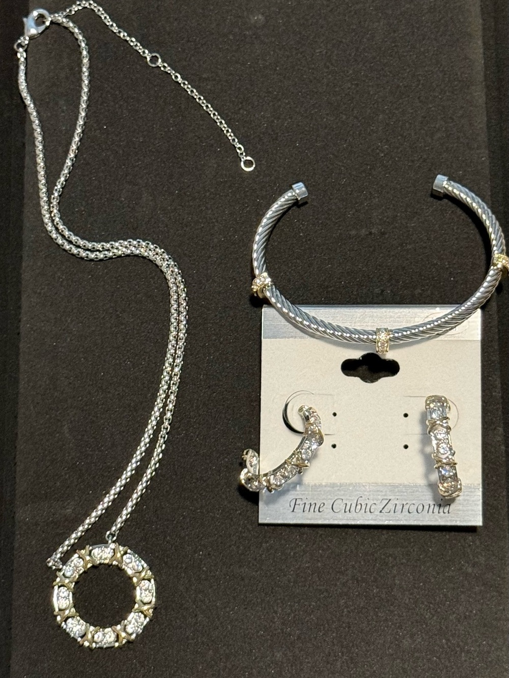 Silver-Tone Costume Jewelry Set